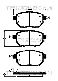 TRISCAN Fékbetét, mind 811068178_TRIS