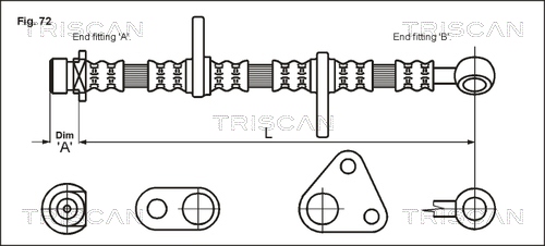 TRISCAN Gumifékcső 815040109_TRIS