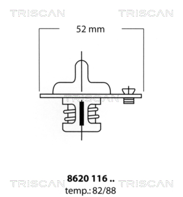 TRISCAN Termosztát 862011682_TRIS