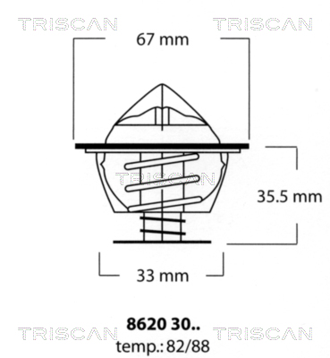 TRISCAN Termosztát 86203088_TRIS