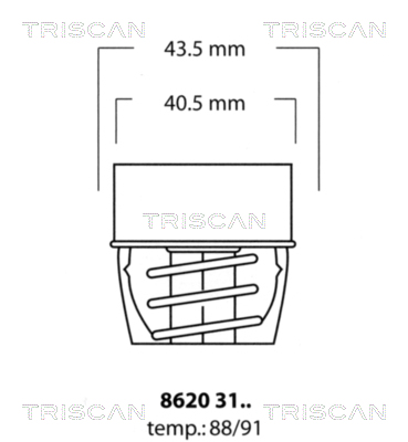 TRISCAN Termosztát 86203191_TRIS