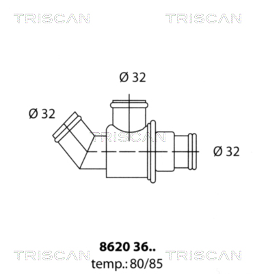 TRISCAN Termosztát 86203685_TRIS