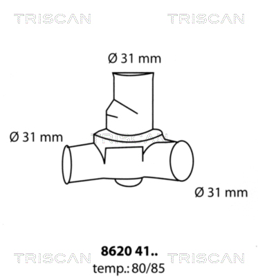 TRISCAN Termosztát 86204180_TRIS