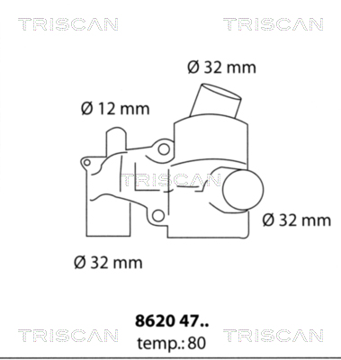 TRISCAN Termosztát 86204780_TRIS