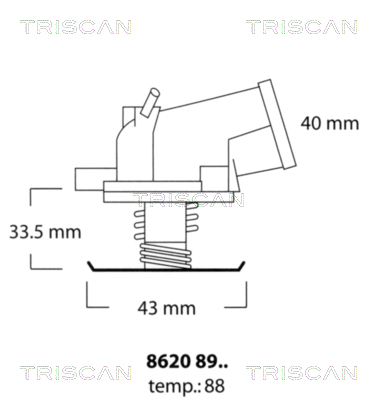 TRISCAN Termosztát 86208988_TRIS