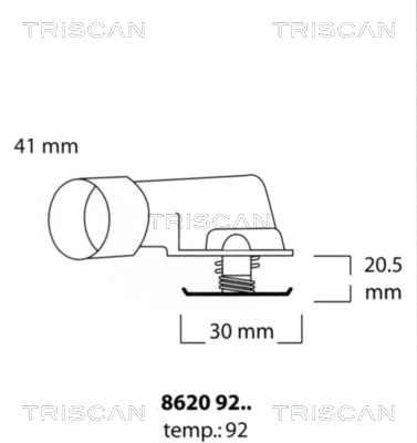 TRISCAN Termosztát 86209292_TRIS