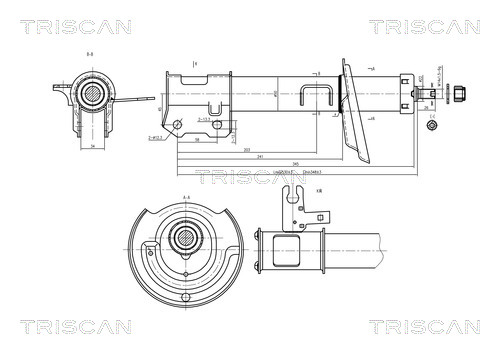 TRISCAN Első Lengéscsillapító 870524104_TRIS