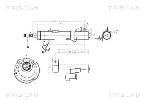 TRISCAN Első Lengéscsillapító 870550102_TRIS