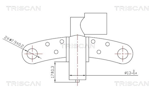 TRISCAN Jeladó, főtengely (holtpont jeladó) 885525102_TRIS