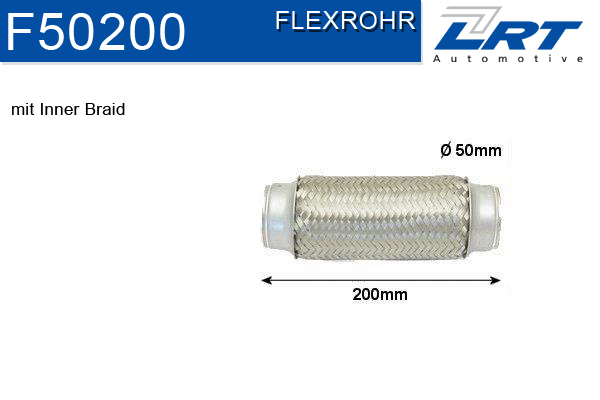 LRT Flexibilis kipufogócső F50200_LRT