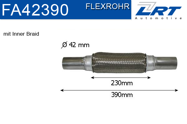 LRT Flexibilis kipufogócső FA42390_LRT