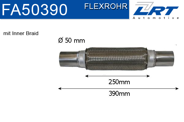 LRT Flexibilis kipufogócső FA50390_LRT