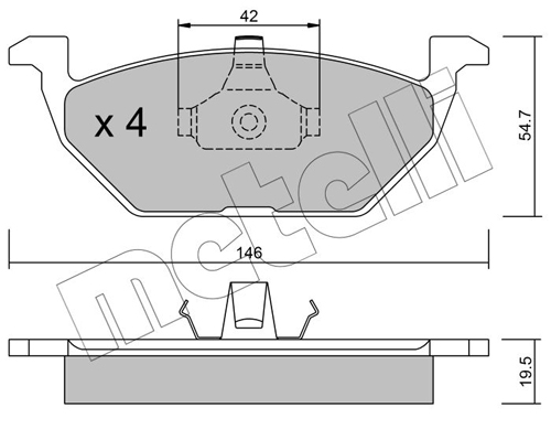 METELLI Első fékbetét 22-0211-0_MET