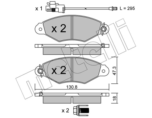 METELLI Első fékbetét 22-0253-2_MET