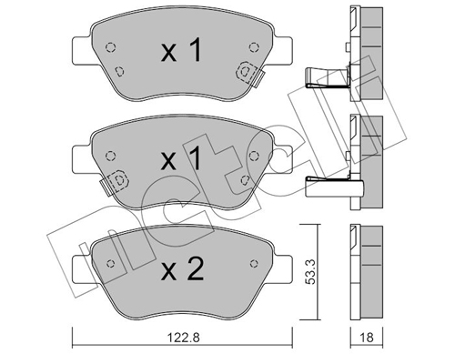 METELLI Fékbetét, mind 22-0321-4_MET