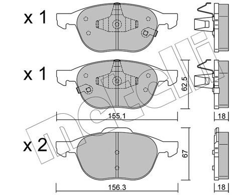 METELLI Fékbetét, mind 22-0534-2_MET