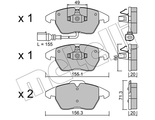 METELLI Első fékbetét 22-0548-0_MET