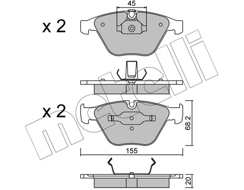 METELLI Első fékbetét 22-0558-4_MET