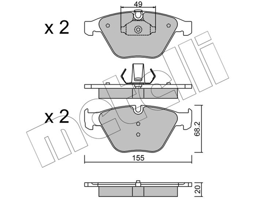 METELLI Fékbetét, mind 22-0558-9_MET