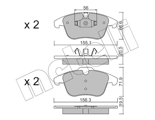 METELLI Első fékbetét 22-0675-6_MET