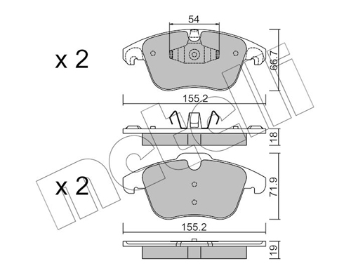 METELLI Első fékbetét 22-0675-7_MET