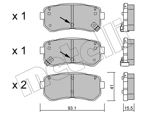 METELLI Fékbetét, mind 22-0725-1_MET