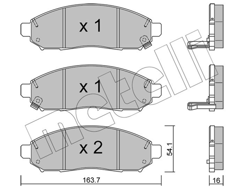 METELLI Fékbetét, mind 22-0743-1_MET