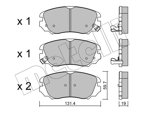 METELLI Első fékbetét 22-0841-0_MET