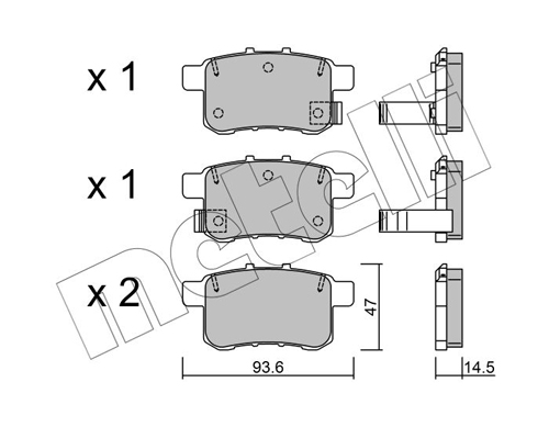 METELLI Fékbetét, mind 22-0868-0_MET