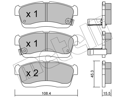 METELLI Első fékbetét 22-0914-0_MET