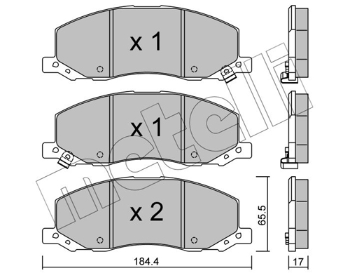 METELLI Fékbetét, mind 22-0923-0_MET