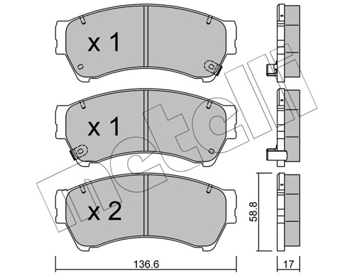 METELLI Első fékbetét 22-0924-0_MET