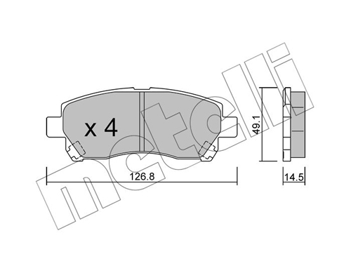 METELLI Fékbetét, mind 22-0929-0_MET