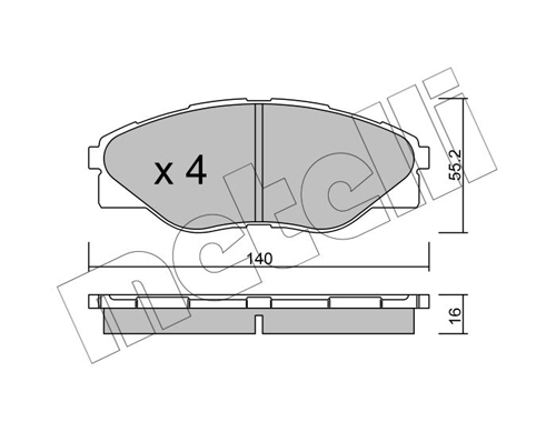 METELLI Fékbetét, mind 22-0936-0_MET