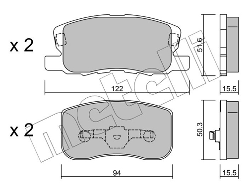 METELLI Fékbetét, mind 22-0940-0_MET