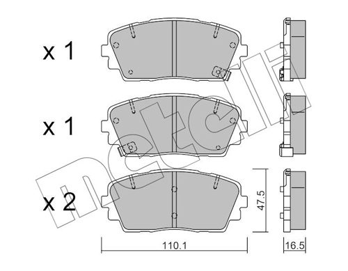 METELLI Fékbetét, mind 22-0941-0_MET