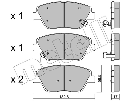 METELLI Fékbetét, mind 22-0945-0_MET