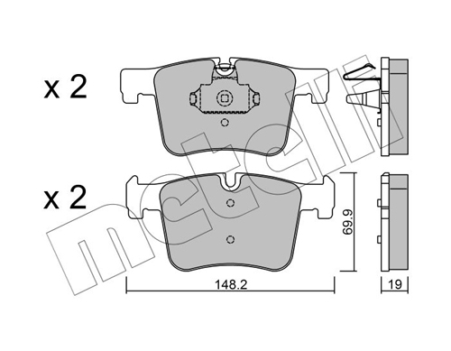 METELLI Első fékbetét 22-0961-0_MET