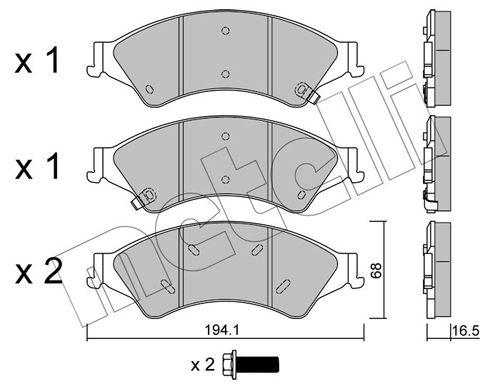 METELLI Fékbetét, mind 22-0971-0_MET