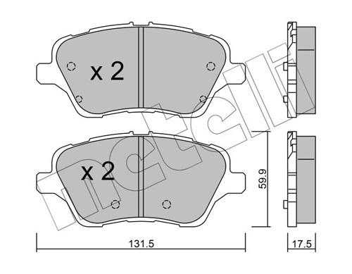 METELLI Fékbetét, mind 22-0976-0_MET
