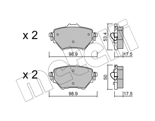 METELLI Fékbetét, mind 22-0987-0_MET