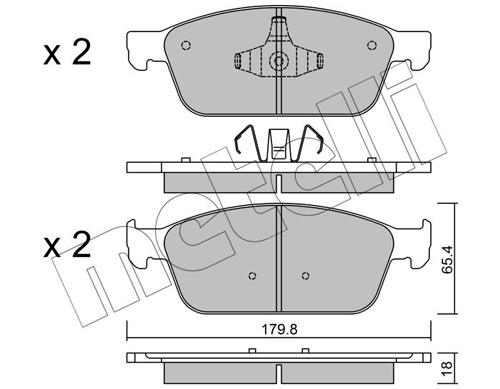 METELLI Első fékbetét 22-0989-0_MET