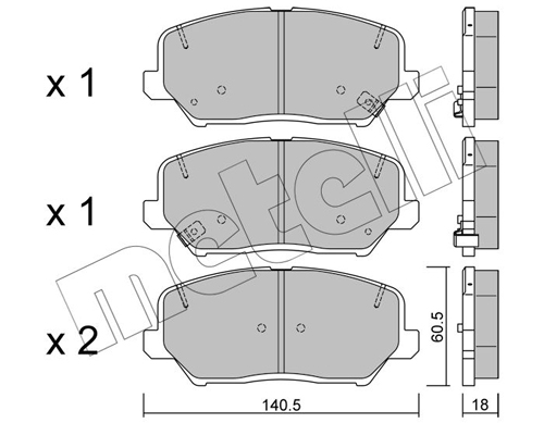 METELLI Első fékbetét 22-0997-0_MET