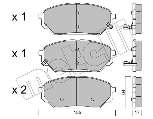 METELLI Fékbetét, mind 22-0999-0_MET