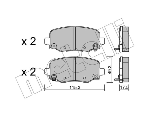 METELLI Fékbetét, mind 22-1002-0_MET