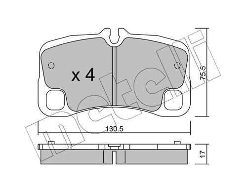 METELLI Fékbetét, mind 22-1005-0_MET