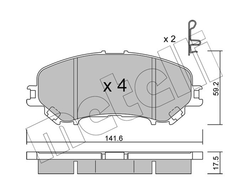 METELLI Fékbetét, mind 22-1010-1_MET