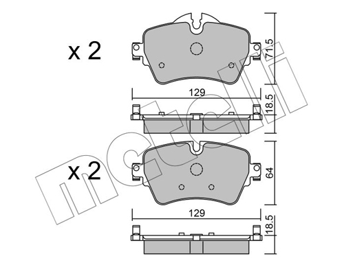 METELLI Első fékbetét 22-1013-0_MET