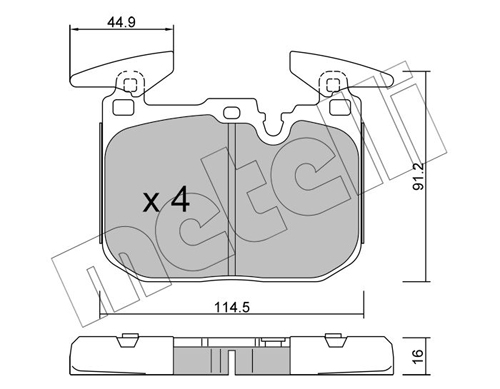 METELLI Fékbetét, mind 22-1015-3_MET
