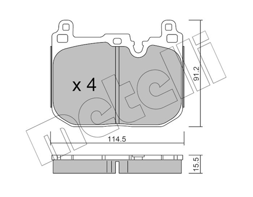 METELLI Fékbetét, mind 22-1015-4_MET